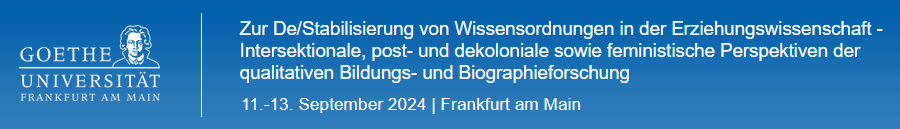 Logo Wissensordnungen in der Erziehungswissenschaft 2024