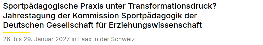 Logo DGfE Sportpädagogik 2026