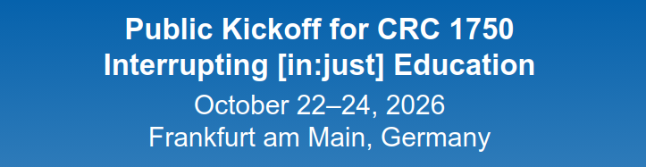 Logo Public Kickoff for CRC 1750 [in:just]