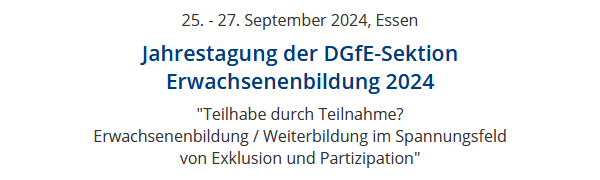 Logo DGfE-Sektionstagung EB 2024